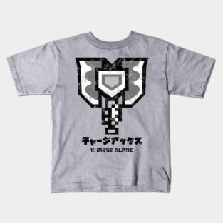 Monster Hunter World Charge Blade Kanji Kids T-Shirt